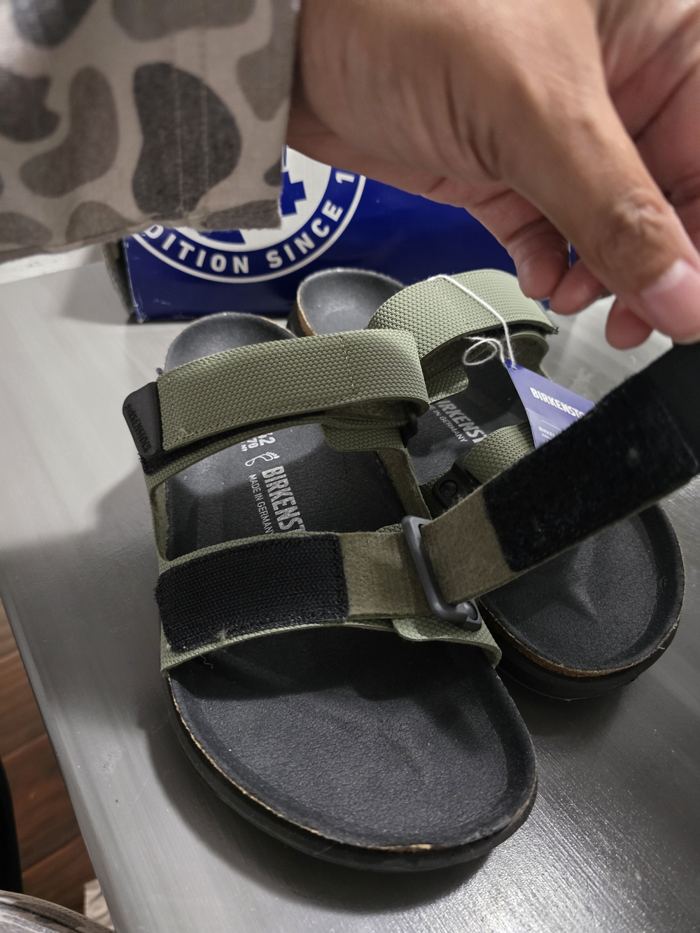 New Birkenstock Sandals Atacama Futura Khaki Olive and Black - Picture 5 of 9